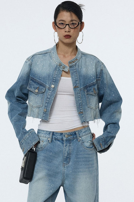 Blue Winter Denim Jacket