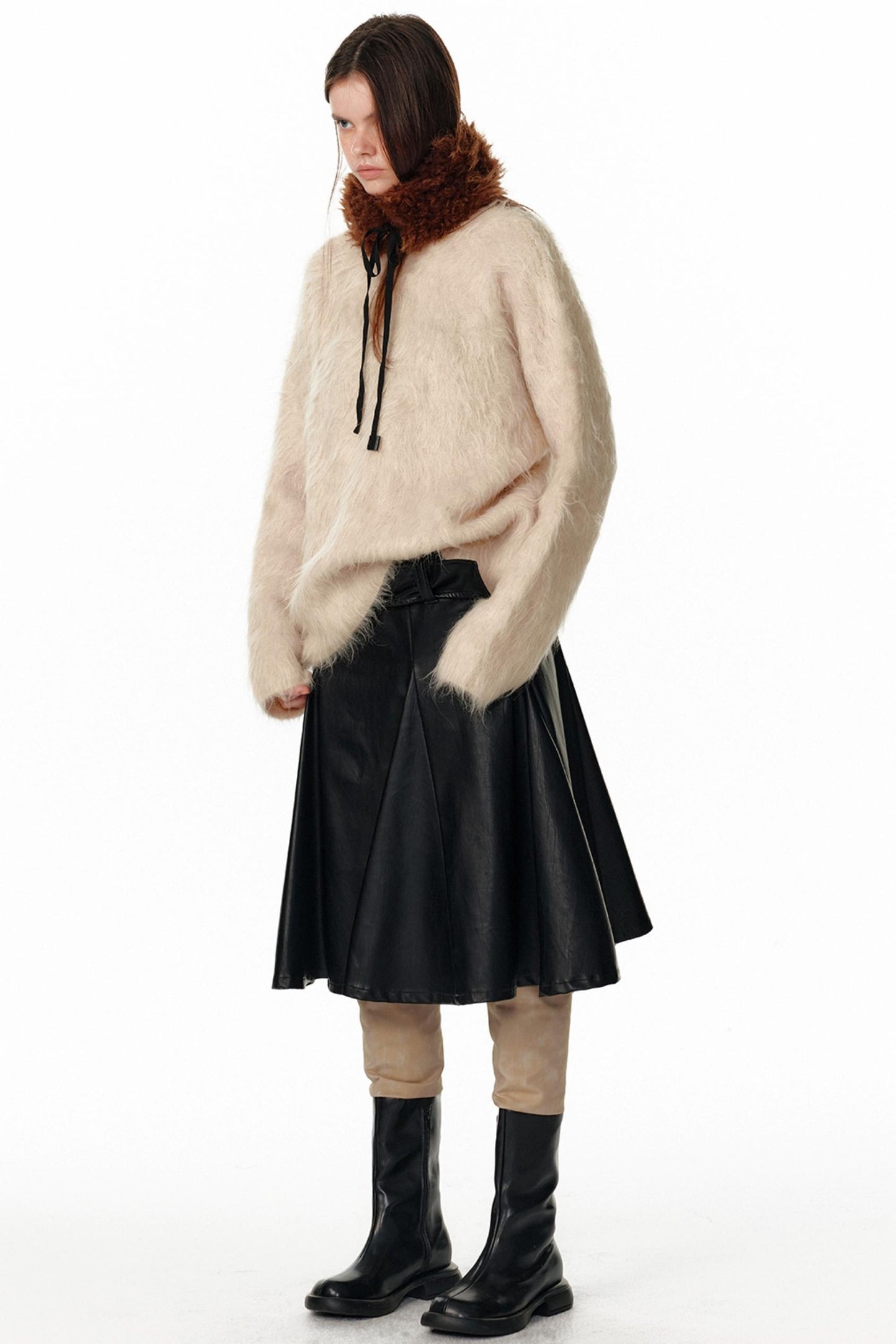 Faux Fur Collar Scarf