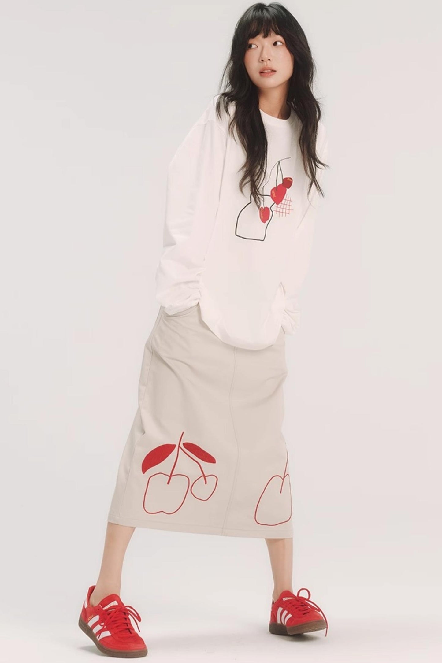 Cherry Print Graphic T-Shirt