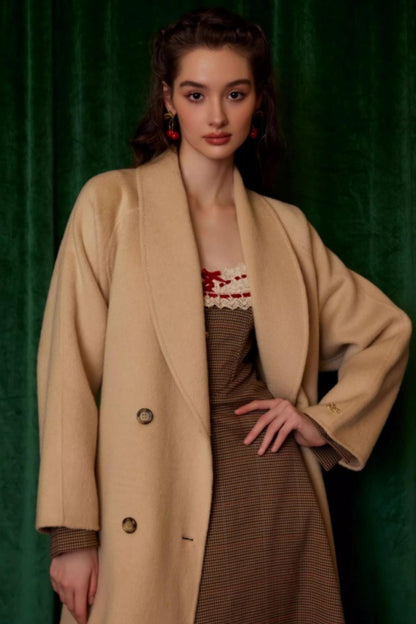 French Retro Houndstooth Dress