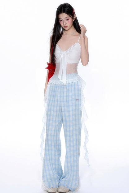 Lace Ruffle Cami Top