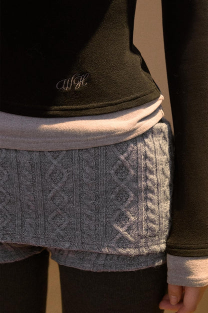 Knitted Shorts Leggings