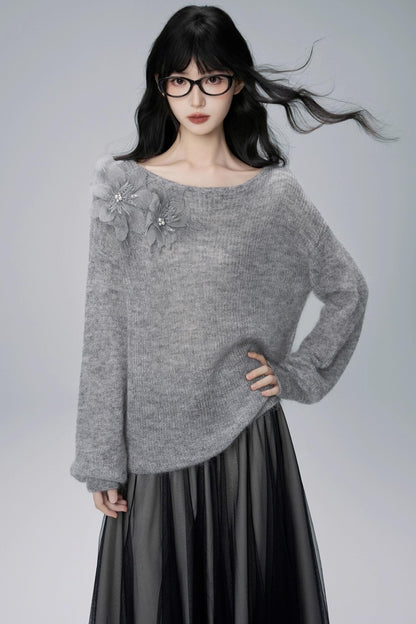 가을 모헤어 스웨터