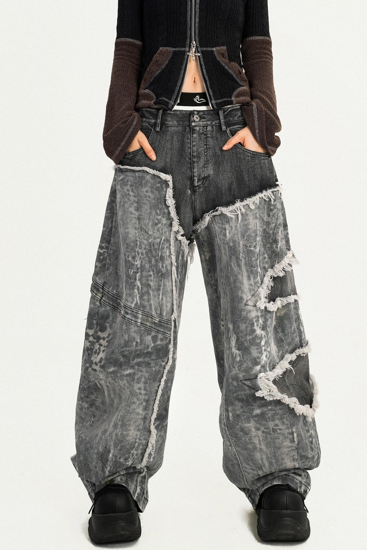 Wasteland Personality Loose Jeans