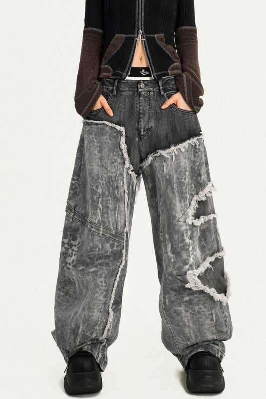 Wasteland Personality Loose Jeans