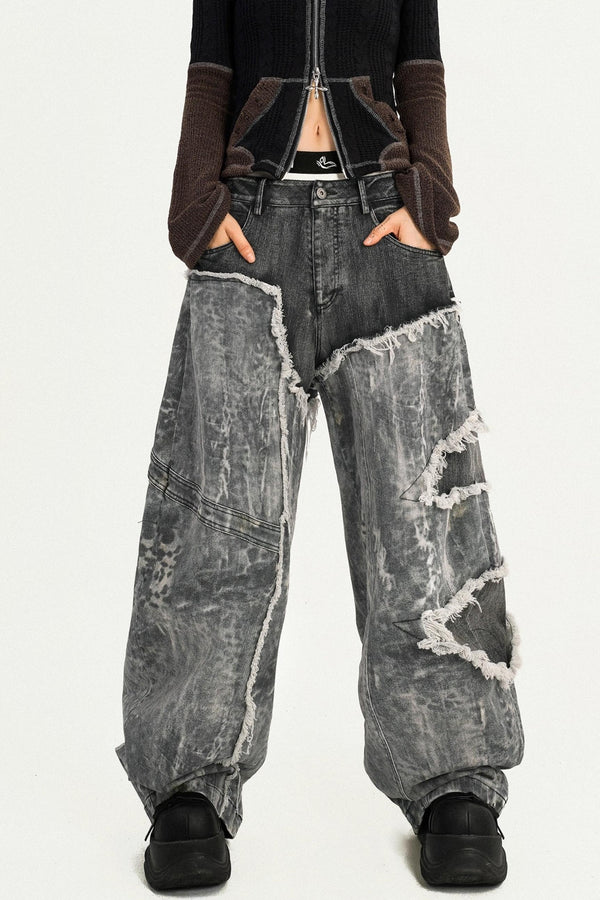 Wasteland Personality Loose Jeans