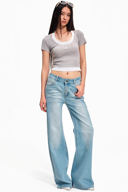 Versailles Wool Patchwork Top