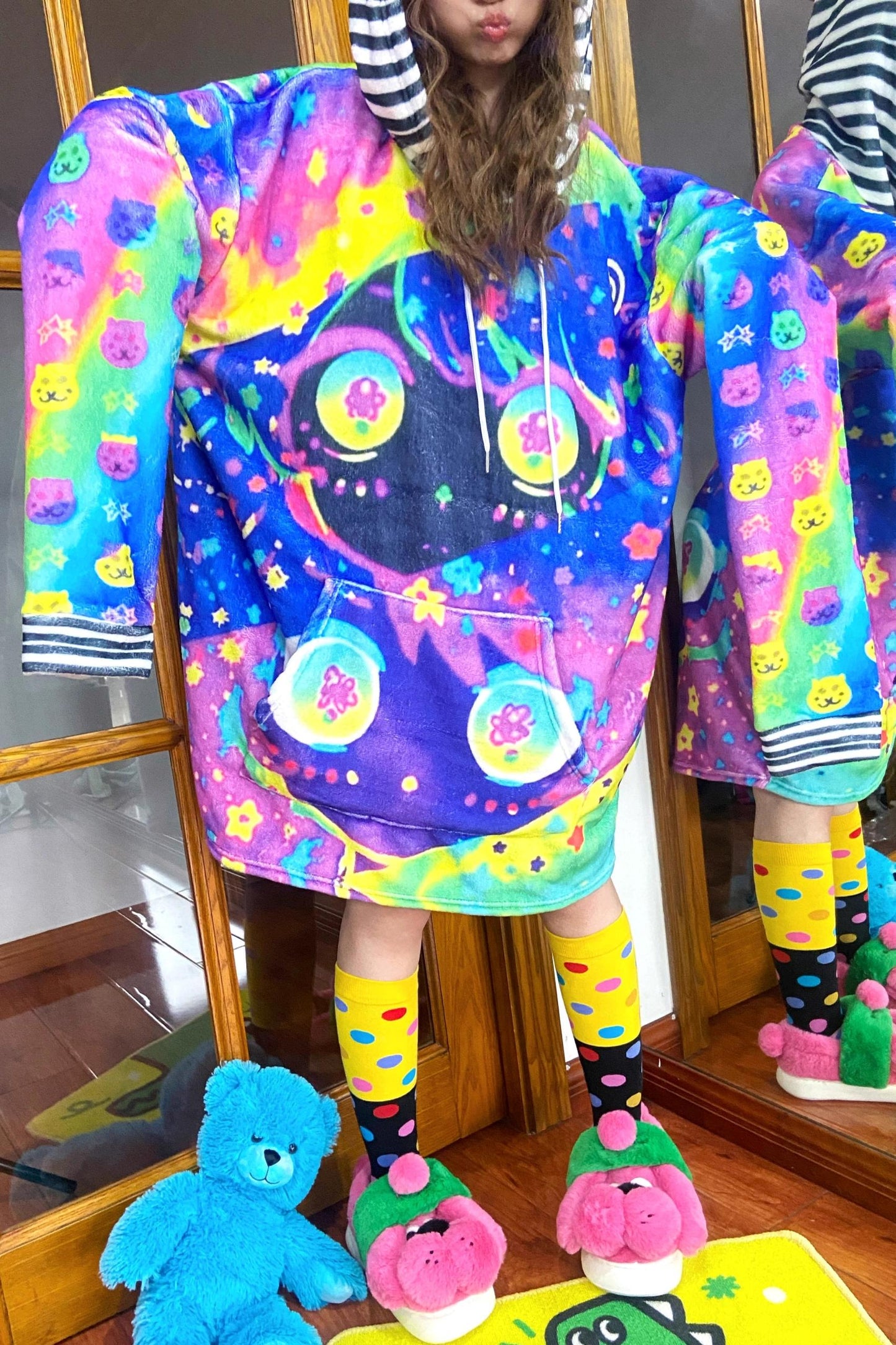Colorful Cartoon Hooded Jacket