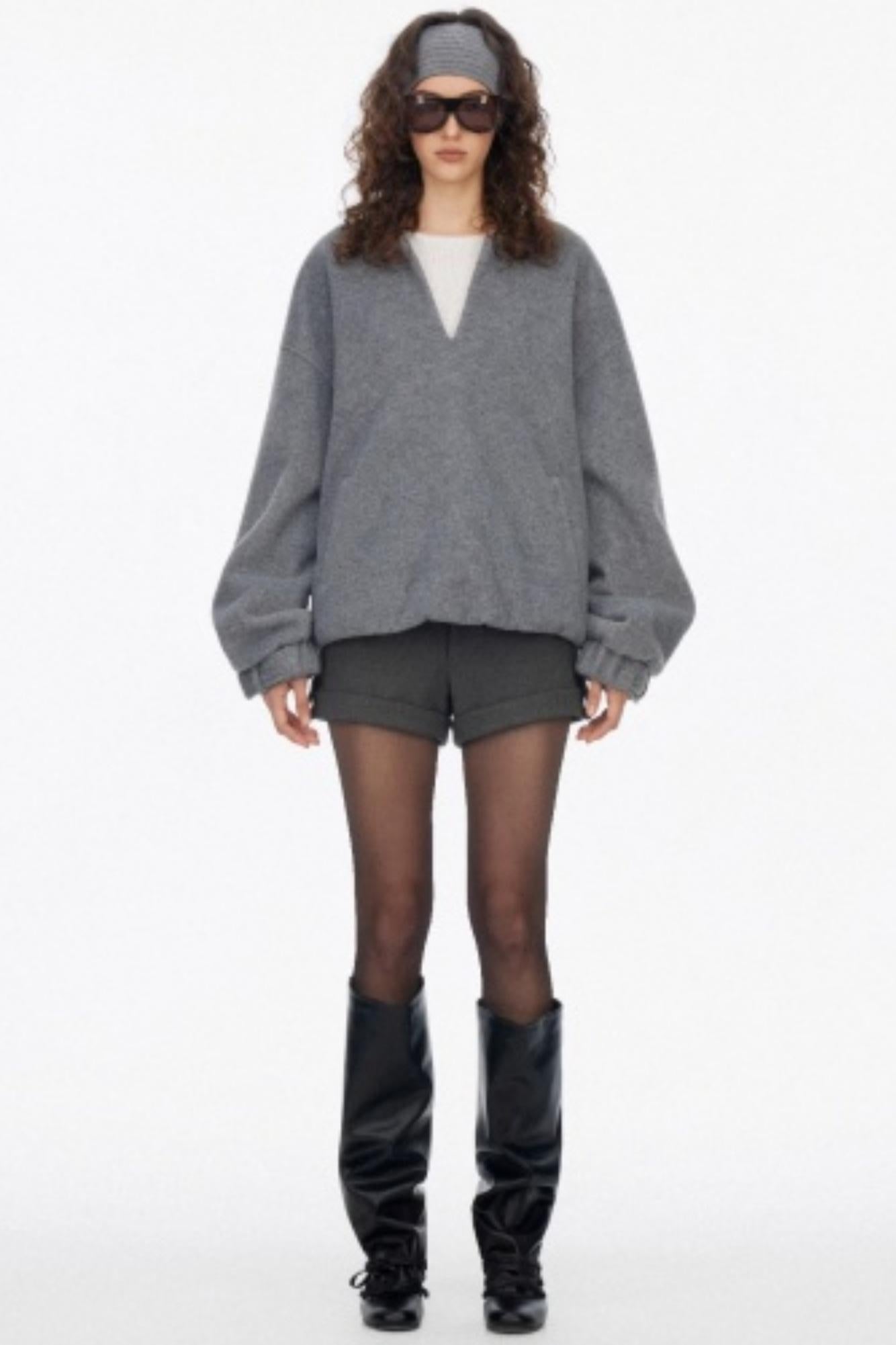 Silhouette Knit V-Neck Sweater