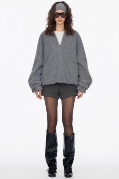 Silhouette Knit V-Neck Sweater