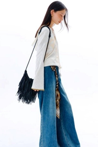 Wilderness Floral Knitted Long Sleeve T-shirt