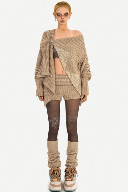 Knit Autumn Cardigan Set-Up