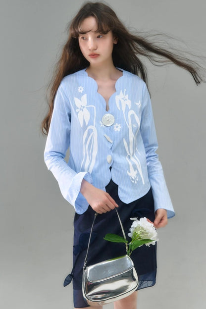 Vintage Lily Flared Sleeve Shirt