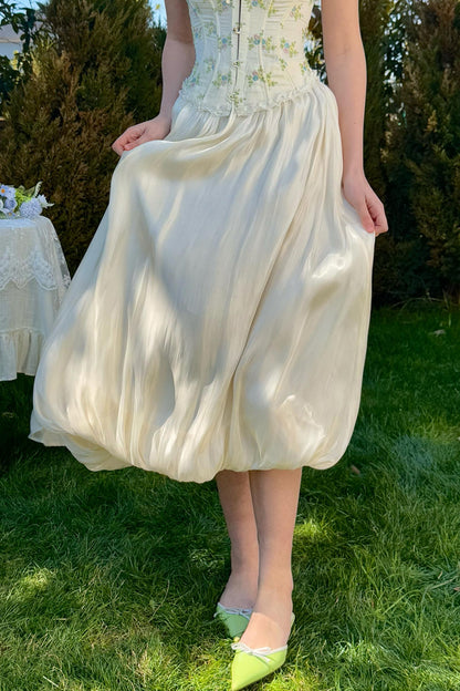 Butterfly Satin Skirt