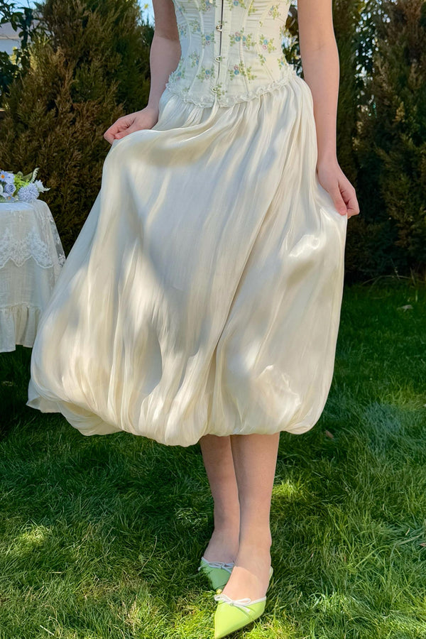 Butterfly Satin Skirt