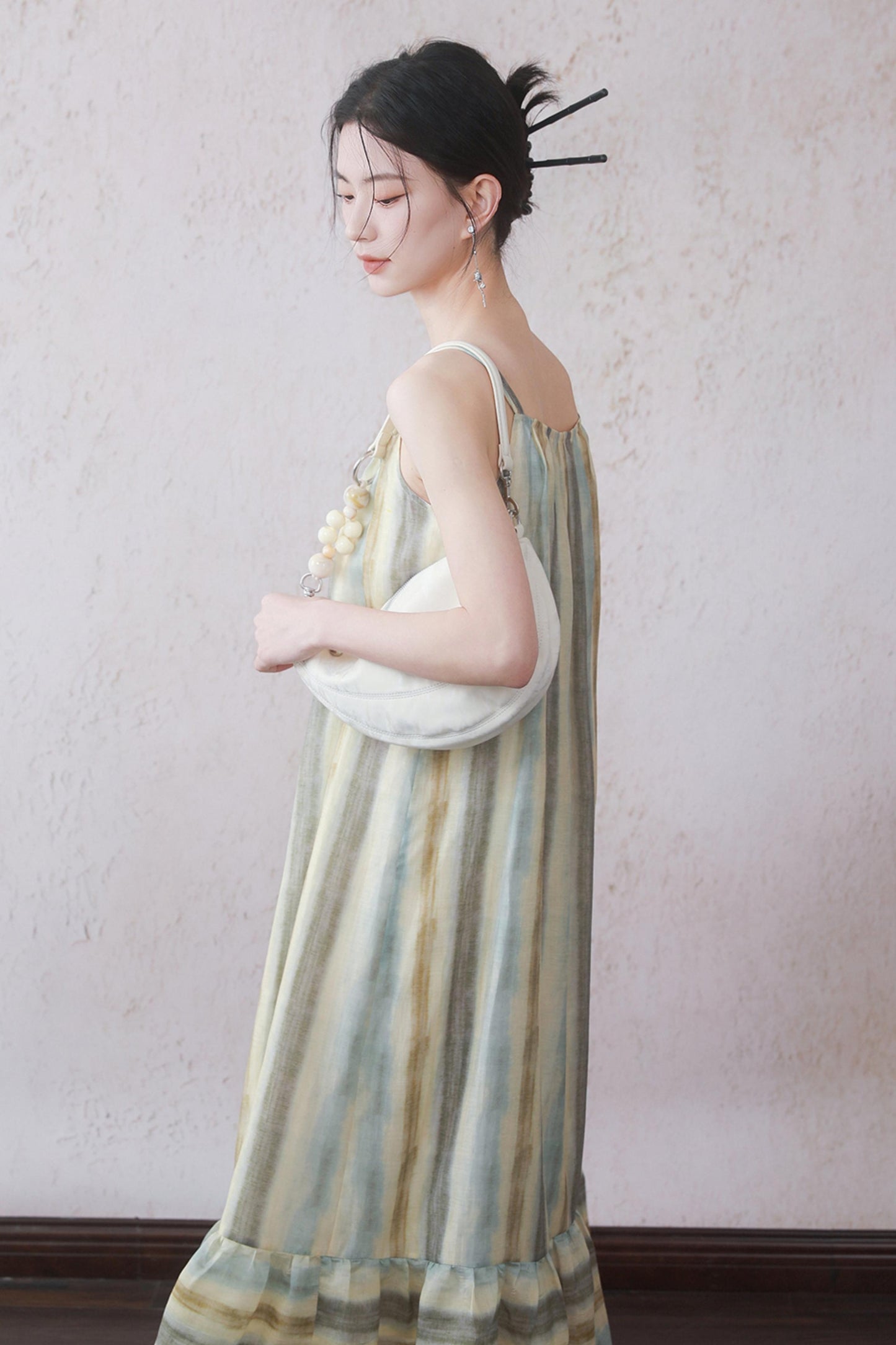 Charm Beaded Halter Dress