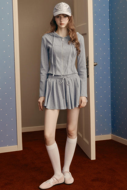 Casual Preppy Style Skirt