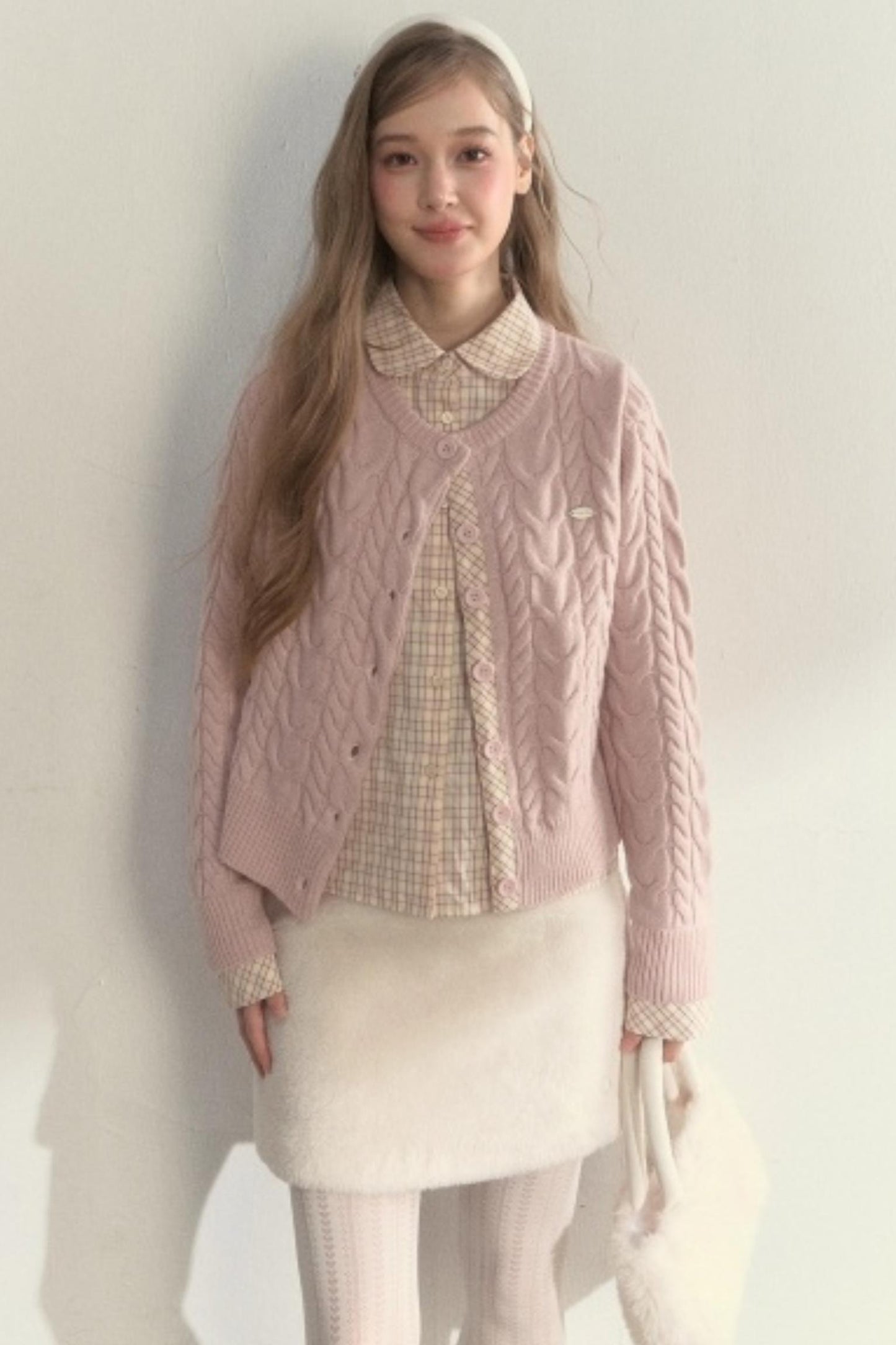 Fake Two Piece Woolen Knit Sweater