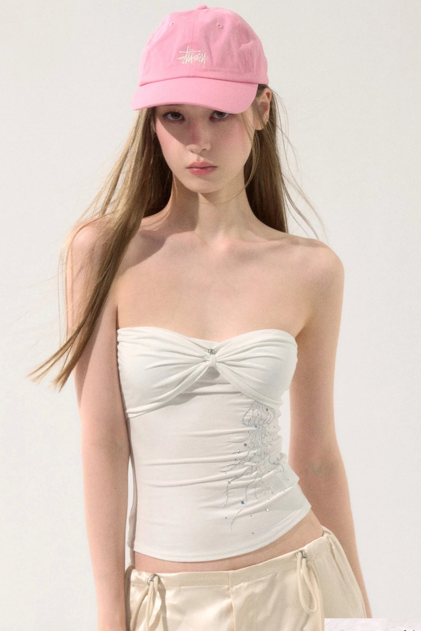 Rhinestone Twist Tube Top