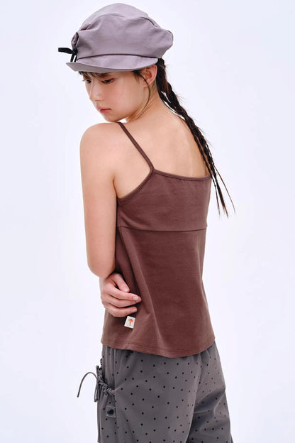 Versatile Dark Coffee-Colored Camisole