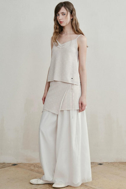 Lily of the Valley Embroidered Camisole Set-Up