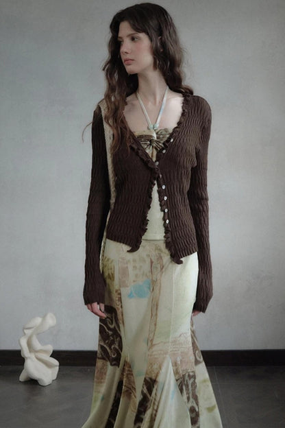 Moon Viewing Knitted Vest