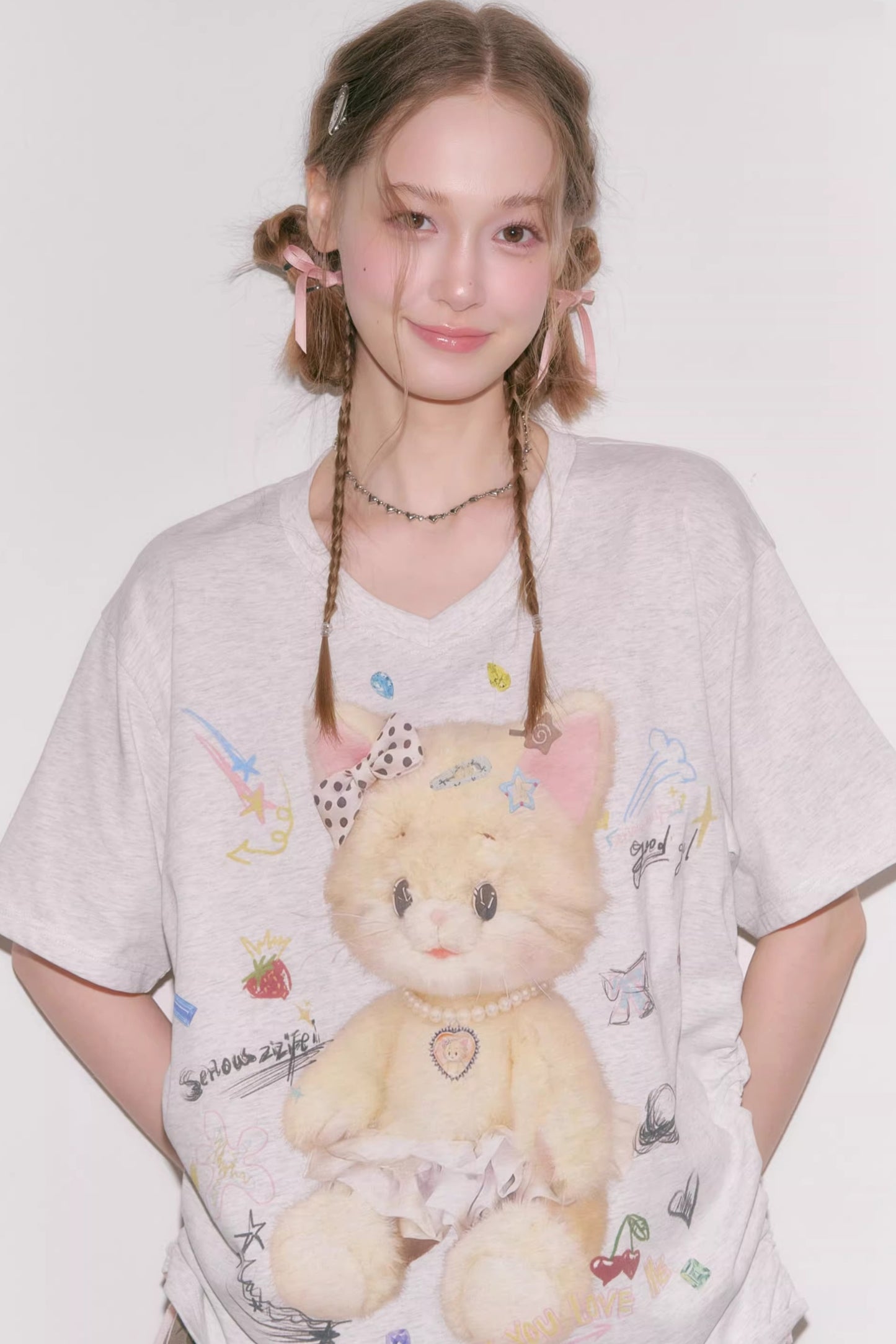 Gummy Bear V-Neck Top