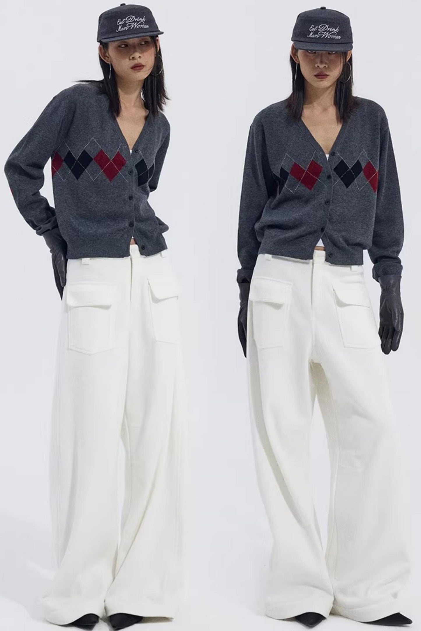 Warm Fleece Wide-Leg Pants