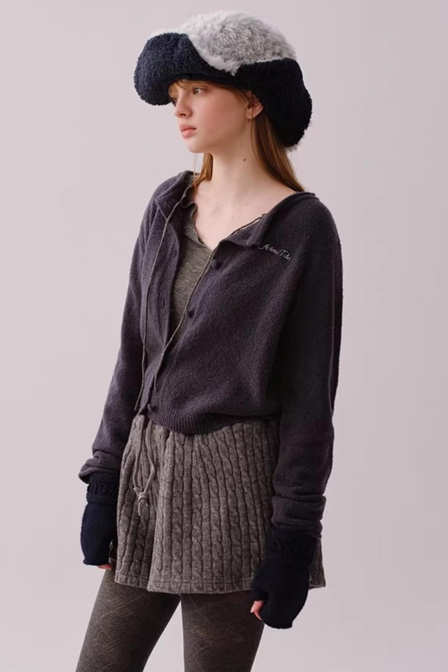 Reversible Plush Lei Feng Hat