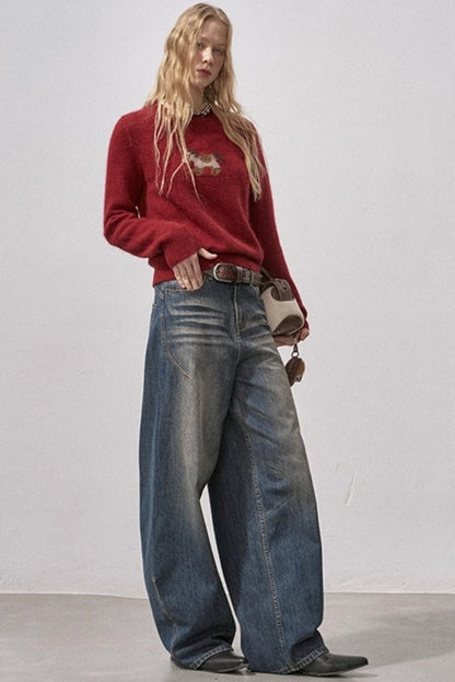 Seamless Vintage Distressed Jeans