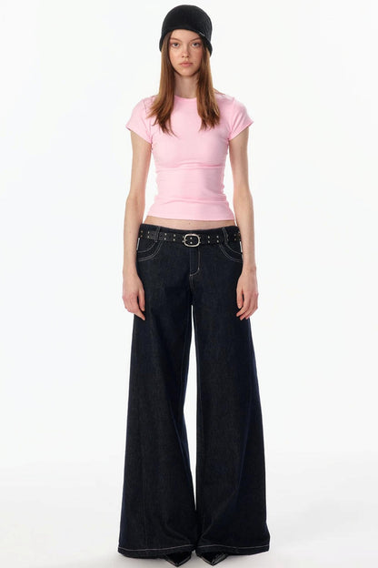 Retro Loose Denim Pants