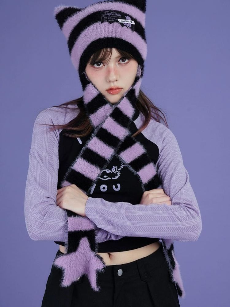 Stripe Original Star Scarf Hat