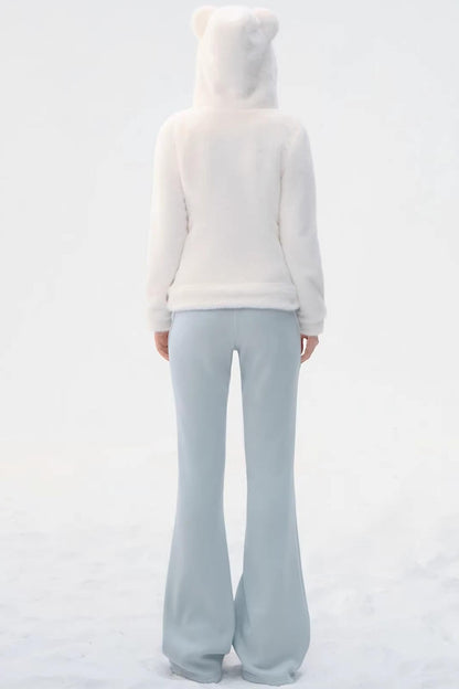 Sky Blue Teddy Bear Jacket Set-Up