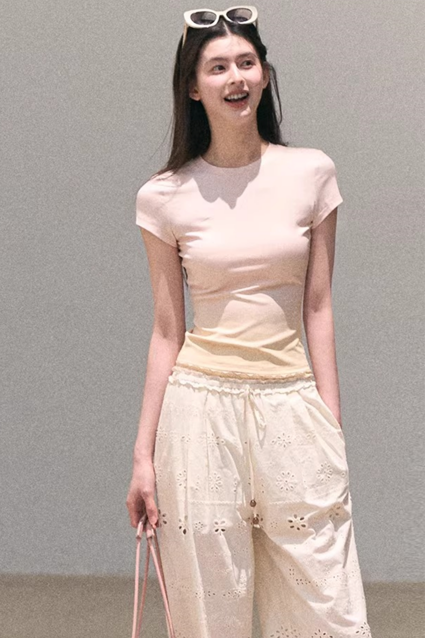 Pure Cotton Embroidered Pants