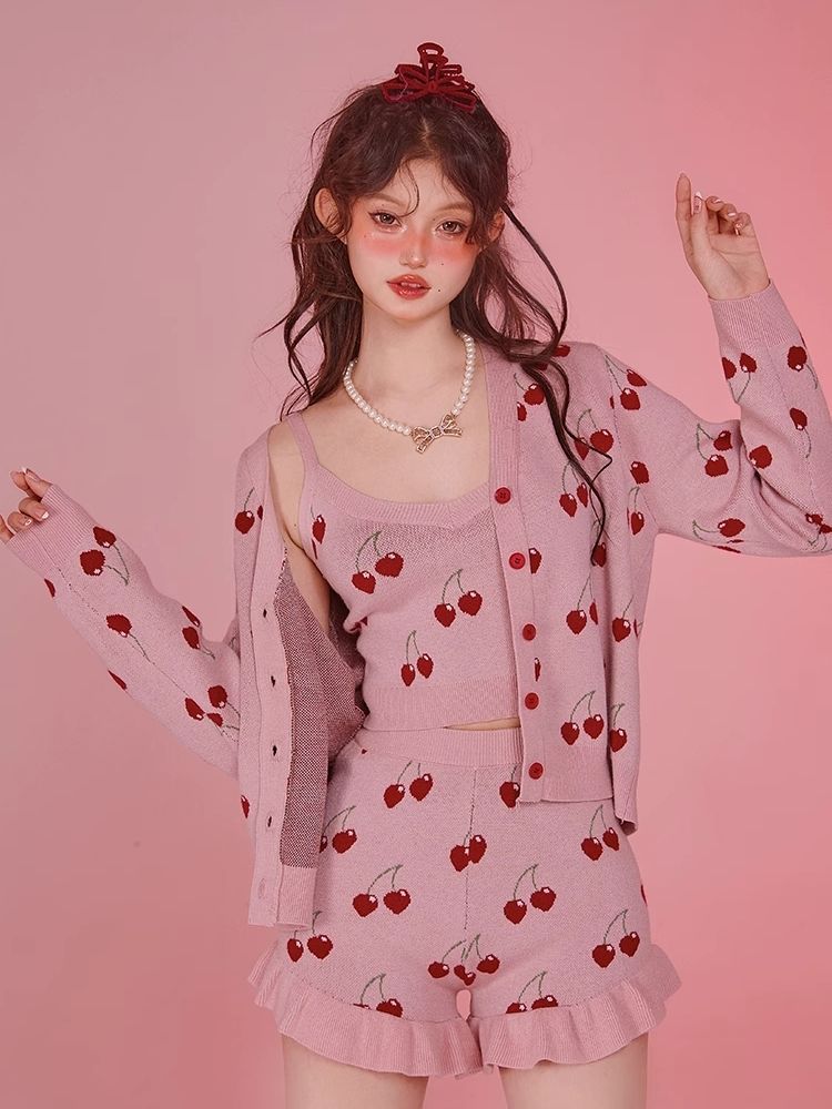 Pink Sweet Lust Knit Set