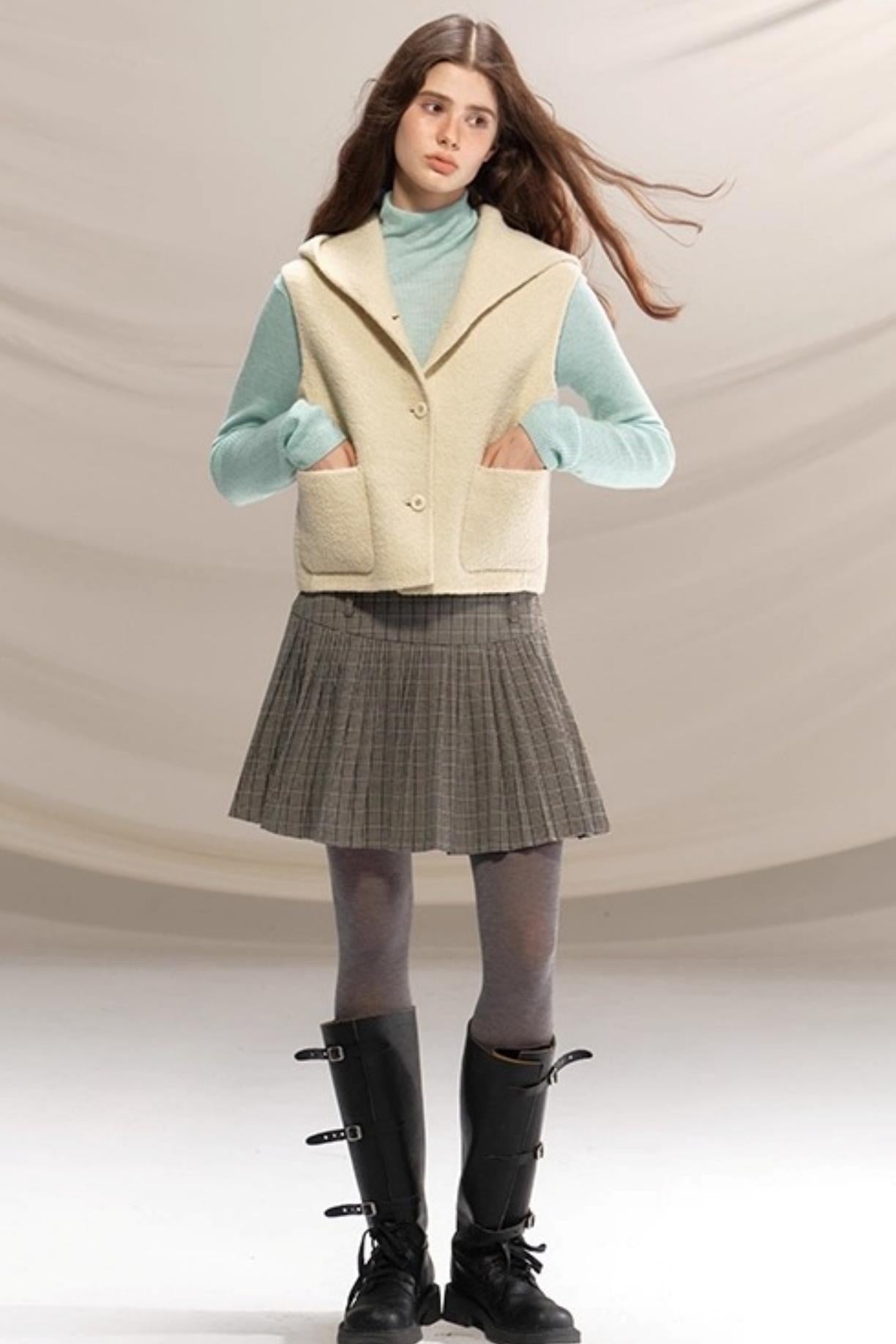 Gray Beaded Academy Jacket Set-Up