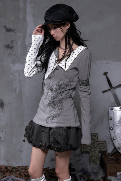 Vintage Striped Knitted Top