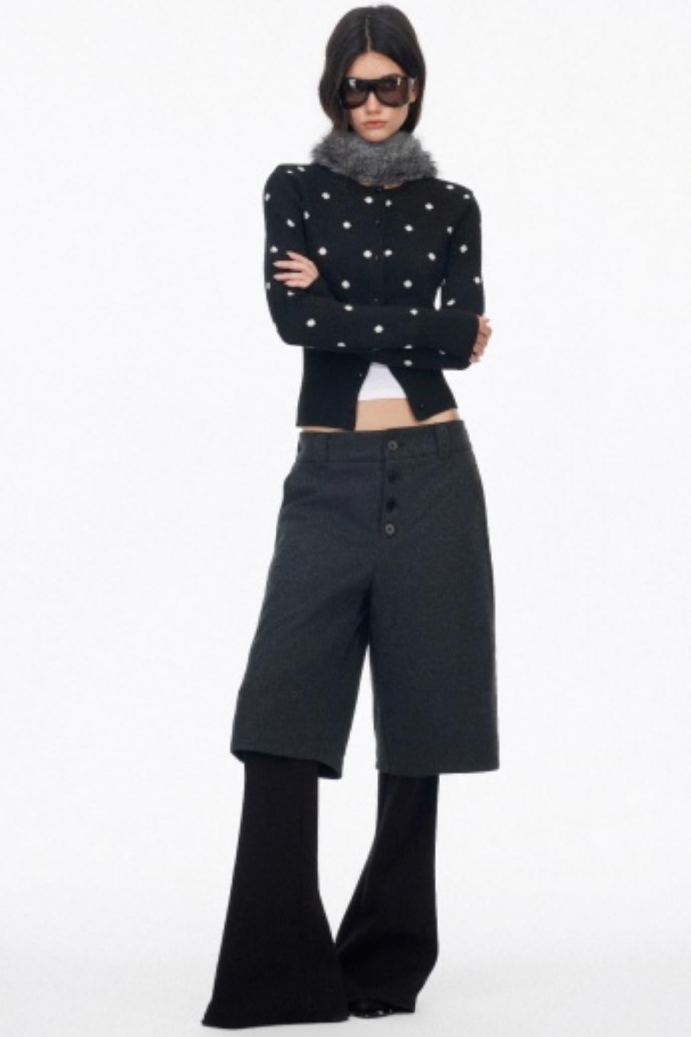 Vintage Polka Dot Slimming Cardigan