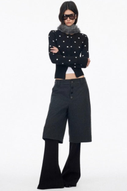 Vintage Polka Dot Slimming Cardigan