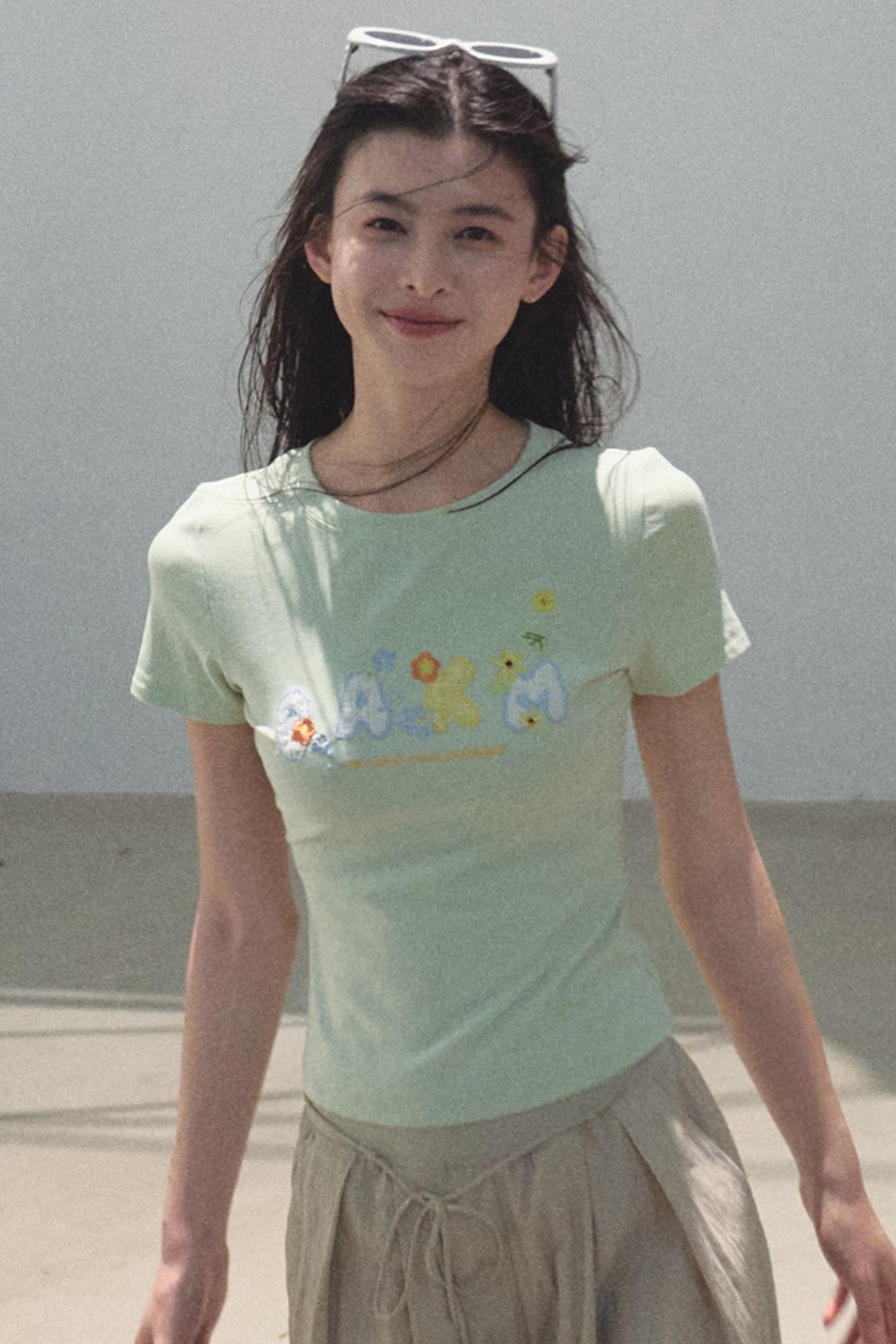 Skin-Friendly Crewneck T-Shirt