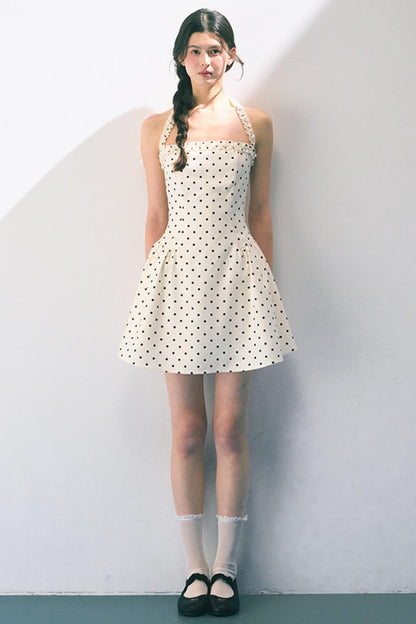 Summer Polka Dot Sheath Dress