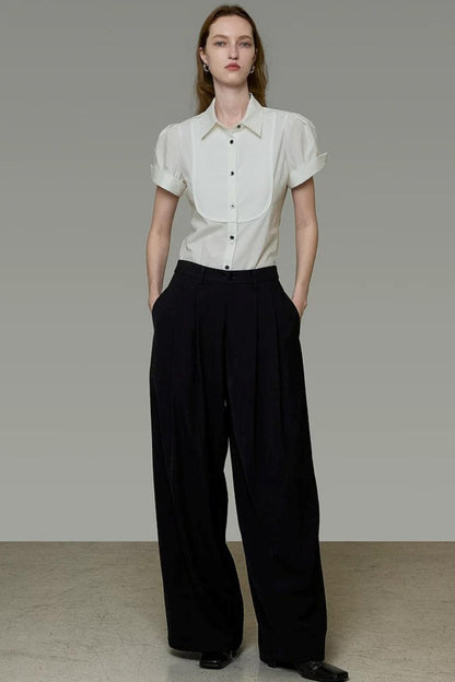 Hochwertige Bluse mit Puffärmeln