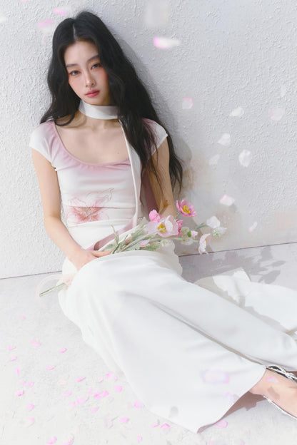 Elegance Tantalum Print Dress