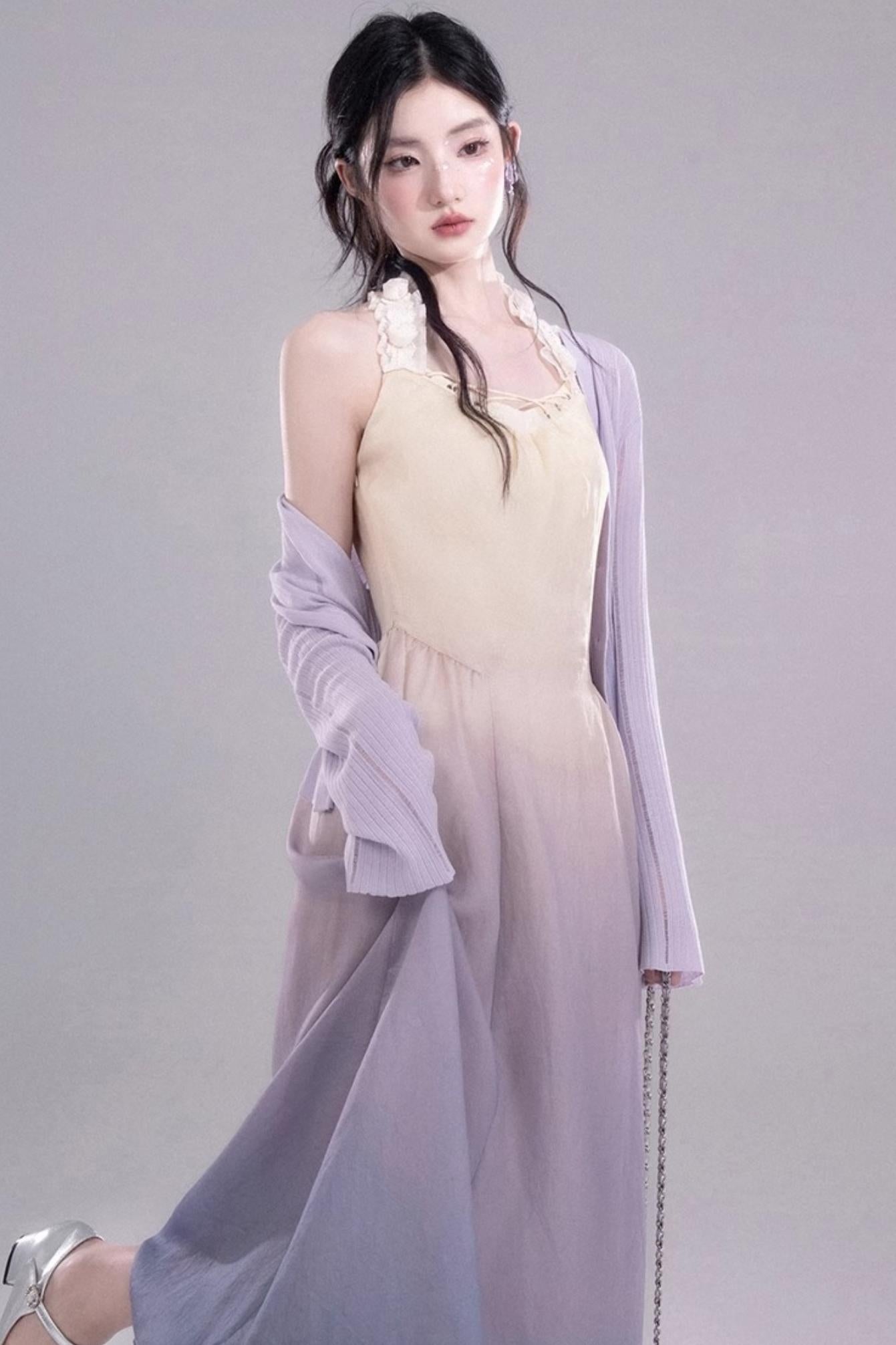 Ethereal Purple A-Line Dress