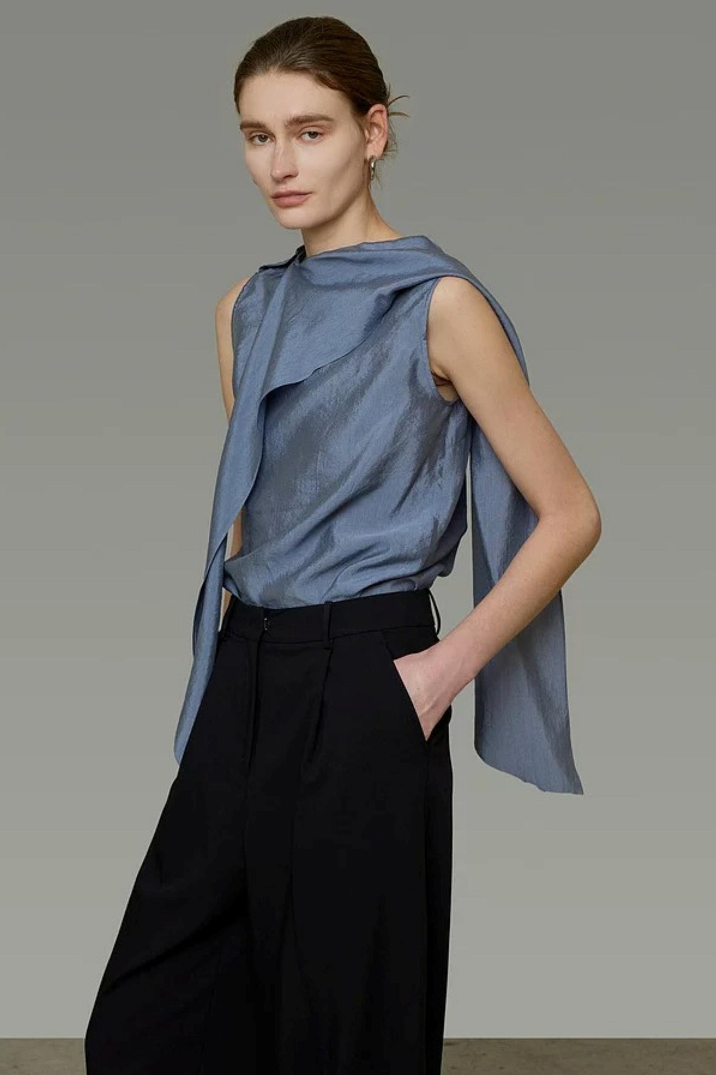 High-End Versatile Ribbon Top