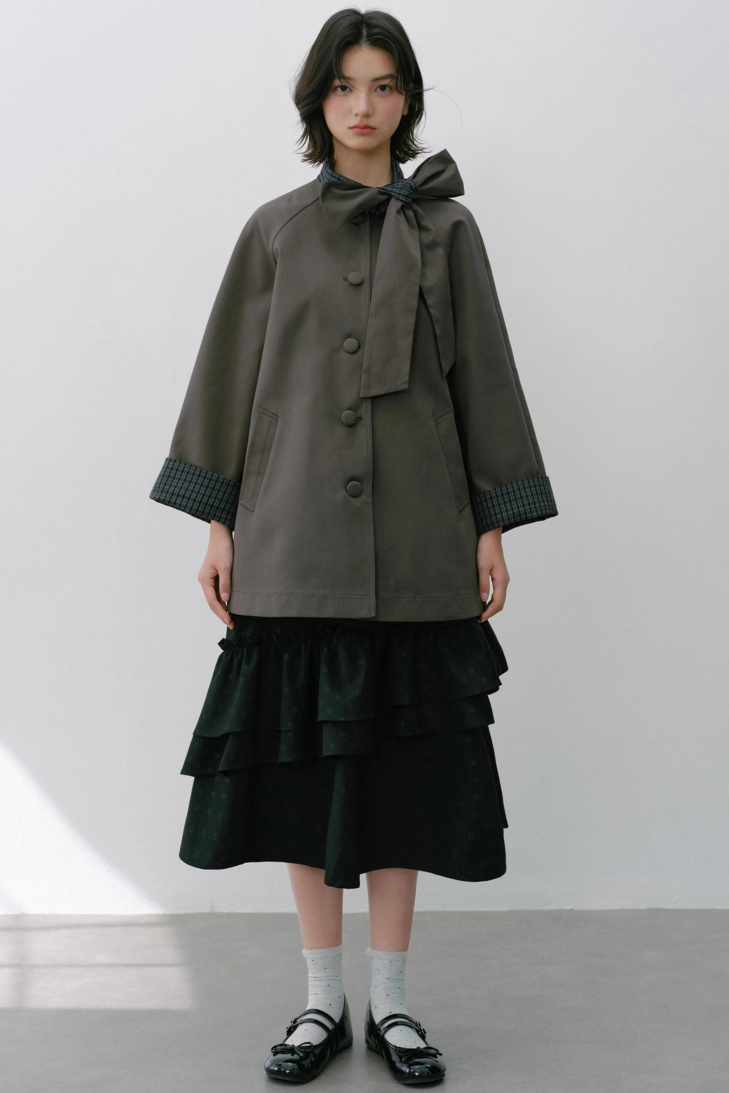 Sweet Bow Trench Coat