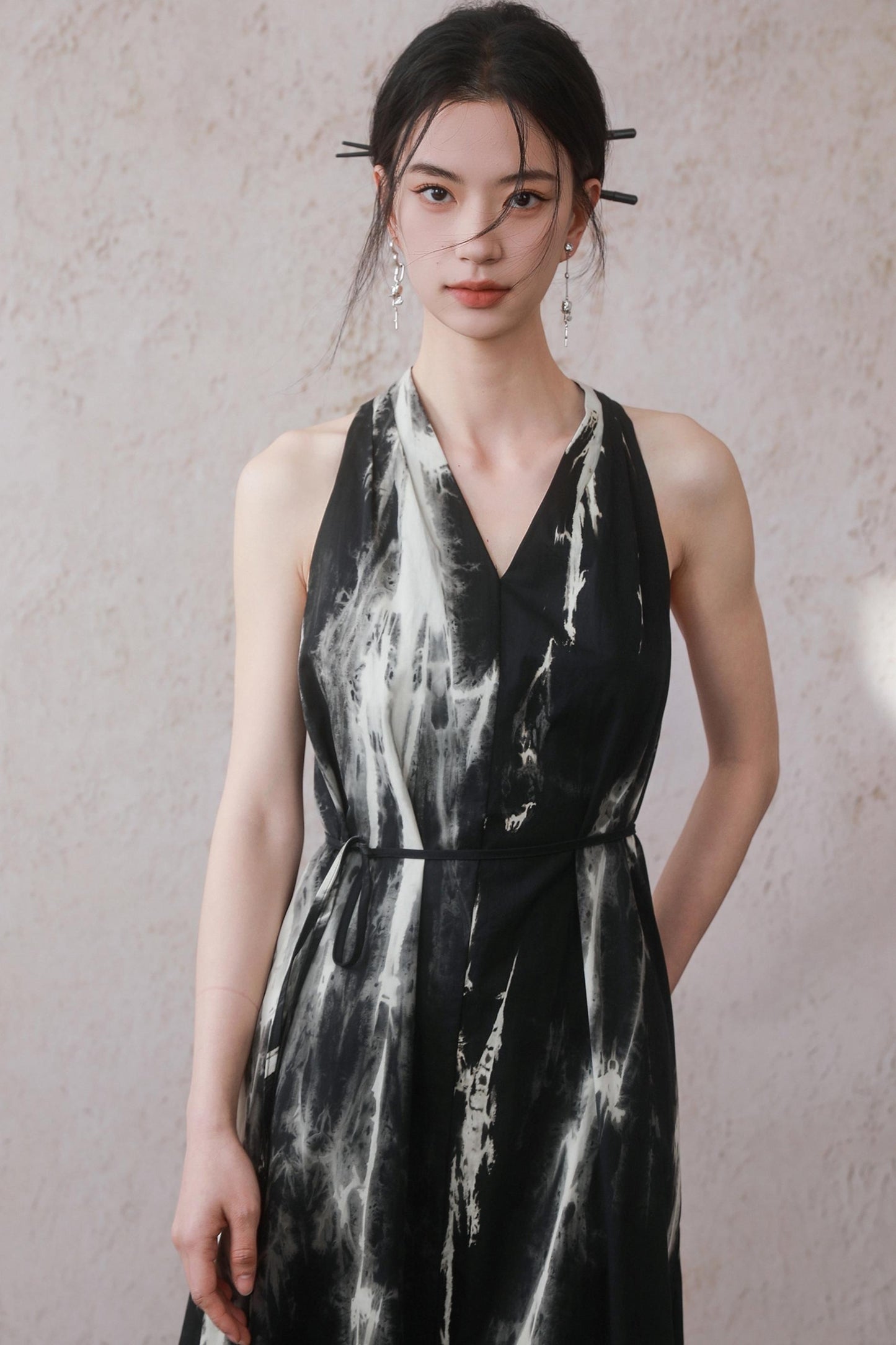 Twisted Flutter Tank Dress