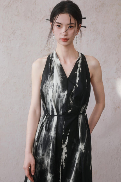 Twisted Flutter Tank Dress