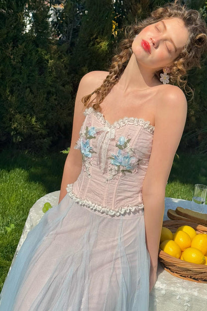 Blue Lily Bustier Set-Up