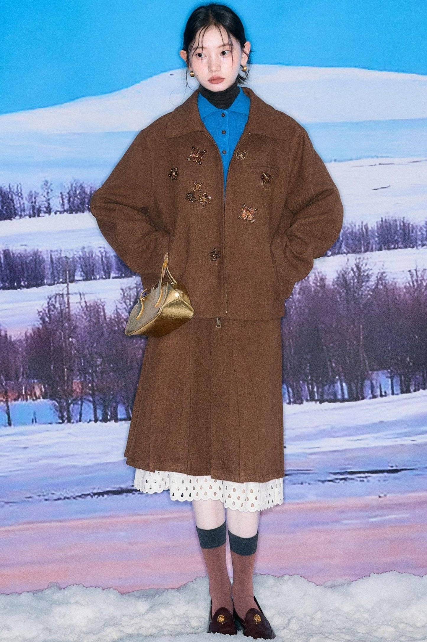 Oak Hazelnut Wool Jacket Set-Up